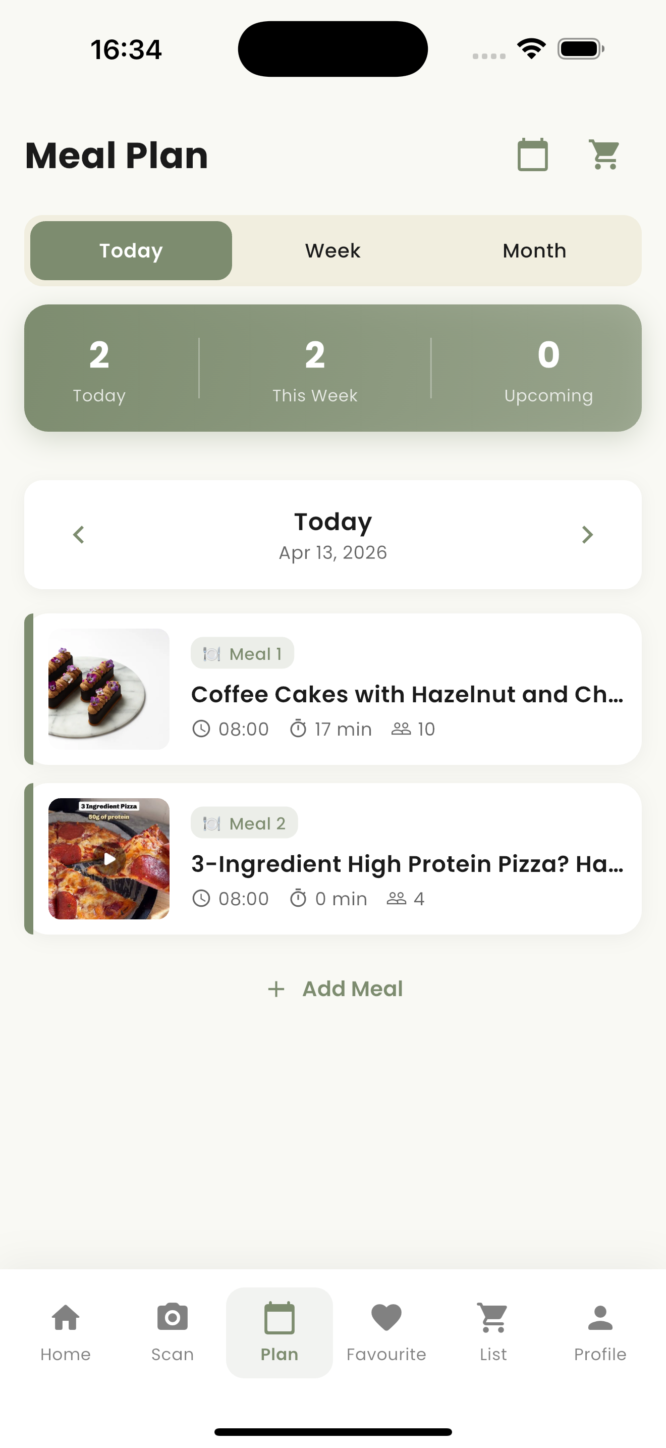 Shopping and Meal Plan